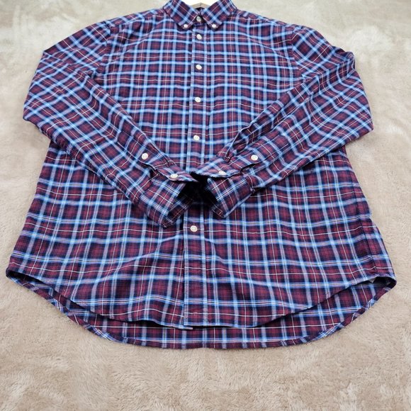 Ralph Lauren Dress Shirt Multicolor Plaid Oxford Button-Down Teen Sz XL (18-20) - Picture 8 of 10